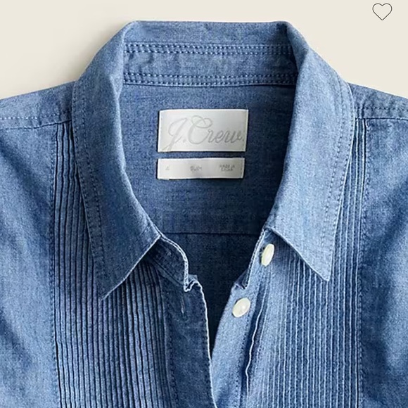 J. Crew Tuxedo Chambray Shirt - Picture 2 of 6